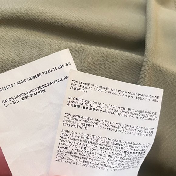 BALENCIAGA SAGE GREEN FLUTTER SLEEVE DROP WAIST A-LINE DRESS -VINTAGE! - Picture 5 of 8